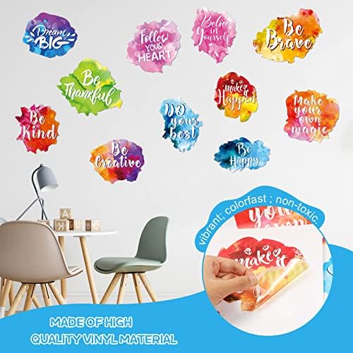 Zonon 6 Piece Classroom Wall Decal Inspirational Quotes
