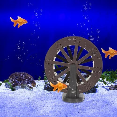 VOSAREA Water Wheel Fountain Decor for Fish Tank