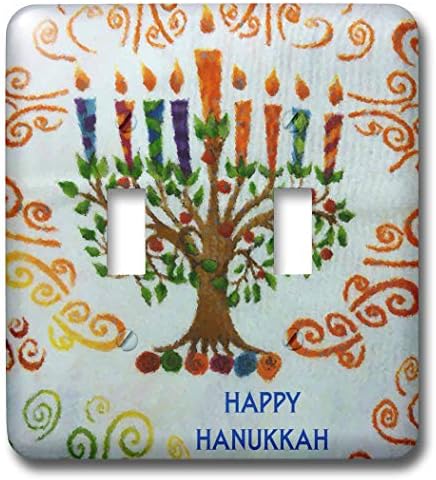 3dRose Hanukkah Menorah Toggle Switch Multicolor