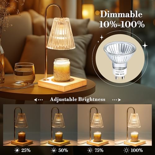 6 Pack GU10 120V Halogen Bulbs Dimmable Warm Light Candle Warmer Lamp Replacement