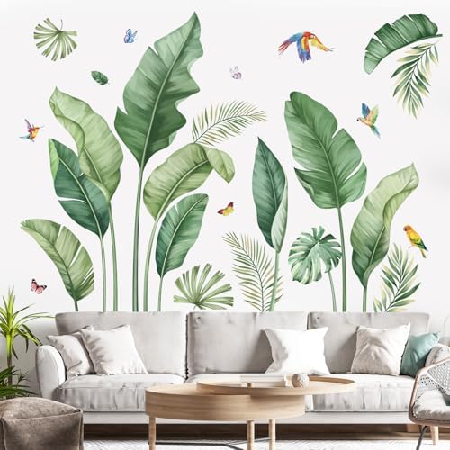 Decalmile Tropical Palm Wall Decals for Home Decor