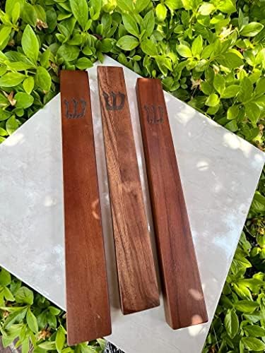 Wood Mezuzah Case with Scroll 13 Inches