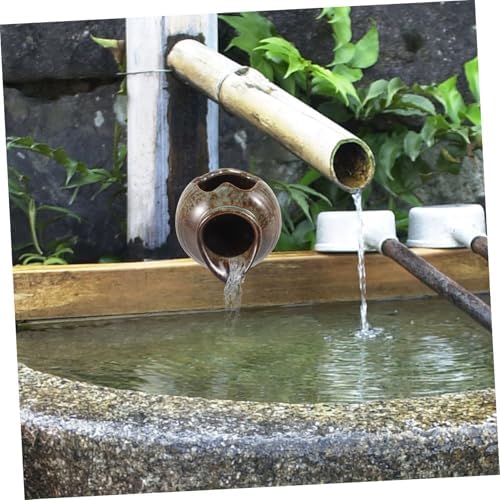 SEWOART Ceramic Water Fountain for Garden Decor