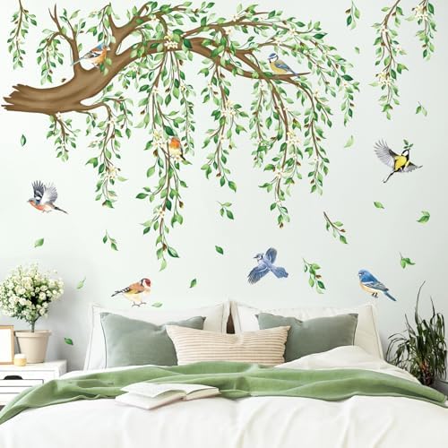 Decalmile Large Hanging Vine Wall Decals