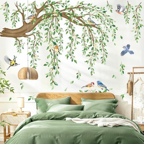 Decalmile Large Hanging Vine Wall Decals