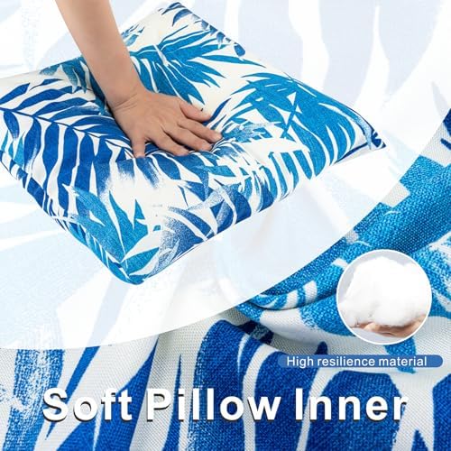 JMGBird 18x18 Inch Outdoor Throw Pillows with Insert