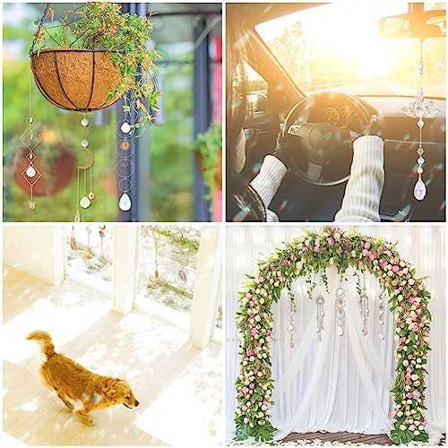 Worgree Sun Catchers 10 Piece Crystal Rainbow Decor Set