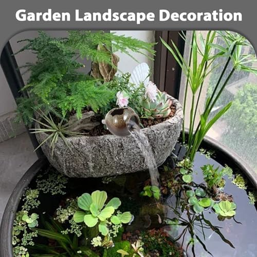 Elegant Outdoor Ceramic Jar Water Fountain for Garden and Patio