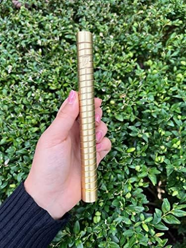 AS Brass Mezuzah Case With Scroll 6 Inches