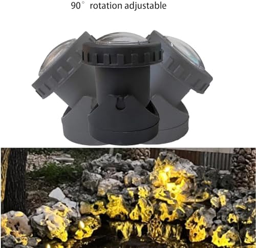 Warm White Pond Lights IP68 Waterproof Submersible Fountain Light for Garden Yard