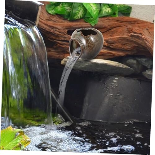 Elegant Ceramic Garden Fountain with Filtration System