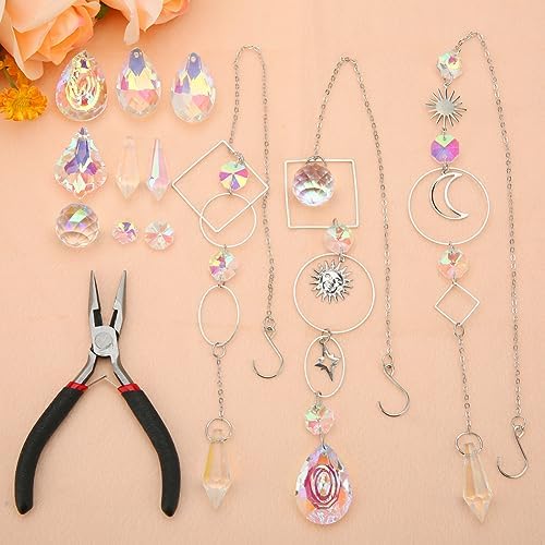 HYBEADS 200 Pcs DIY Suncatcher Kit for Adults