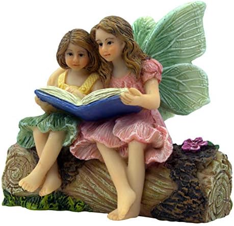 PRETMANNS Fairies for Fairy Garden - 2 Sitting Sisters