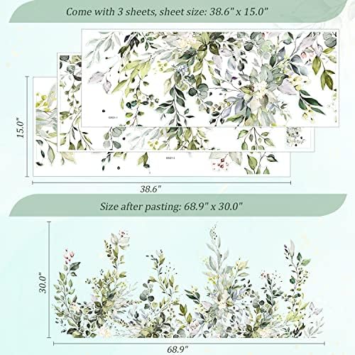 VePret Green Plants Wall Decals Peel and Stick