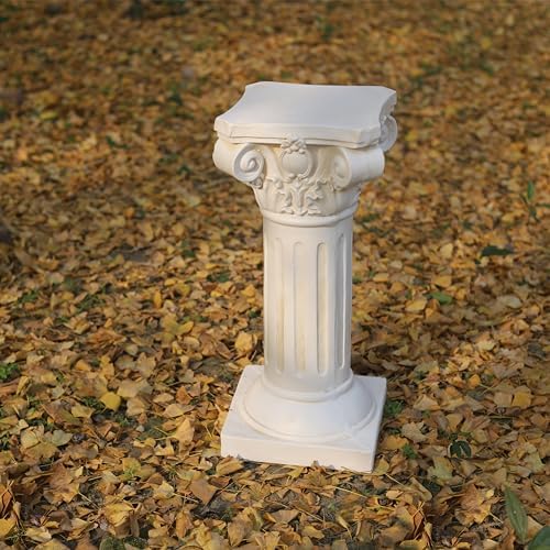 Classical Greek Ionic Column White Decor Stand