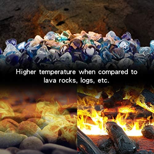 Stanbroil 10 Pound Blended Fire Glass 1 2 Inch
