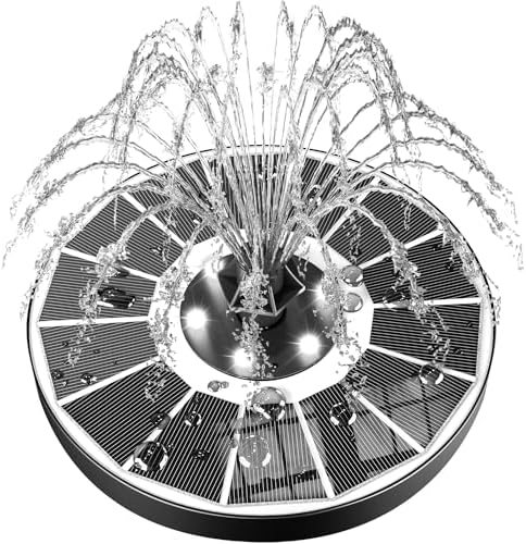 SZMP Solar Fountain with 100 Glass Panel and 7 Nozzles