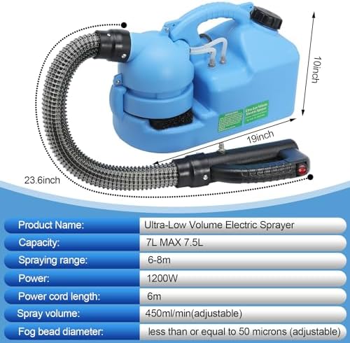 Electric ULV Fogger Sprayer Machine 7L Capacity
