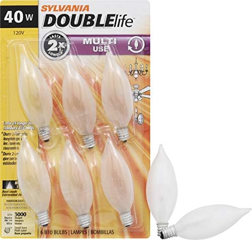 LEDVANCE Double Life Incandescent Bulb 40W 6 Count