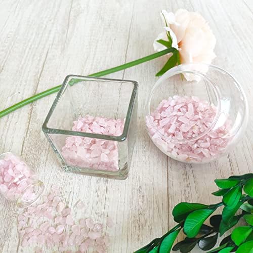 Zhiyuxi Rose Quartz Chips for Decor and Healing