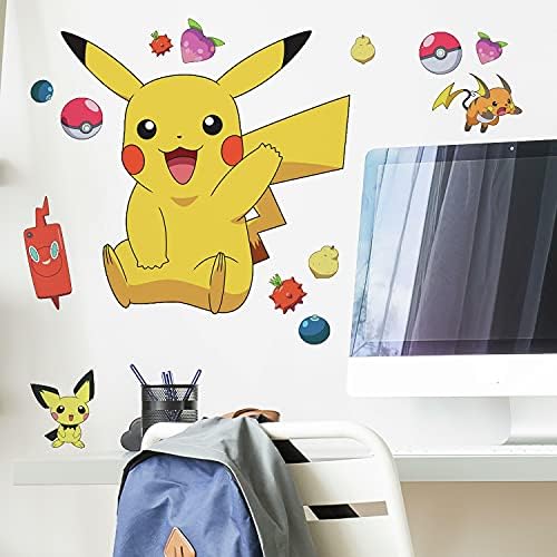 RoomMates RMK4821GM Pikachu Giant Peel and Stick Wall Decals 1