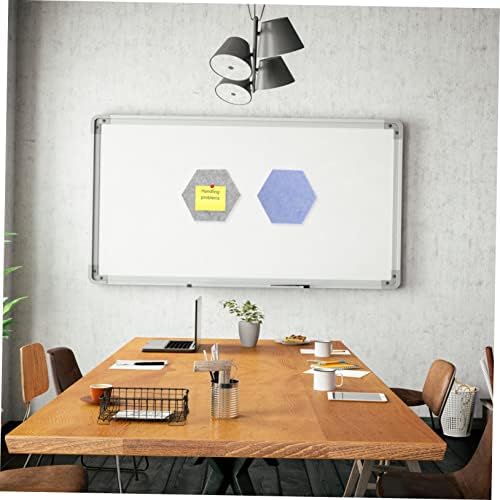 Amosfun 10pcs Hexagon Felt Bulletin Board Wall Decor
