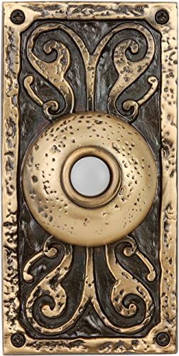 Craftmade Designer Lighted Doorbell Push Button in Burnished Brass