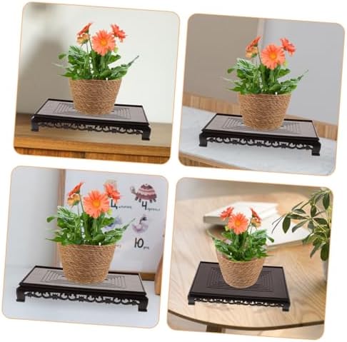 MERRYHAPY Flower Pot Stand with Base Bracket