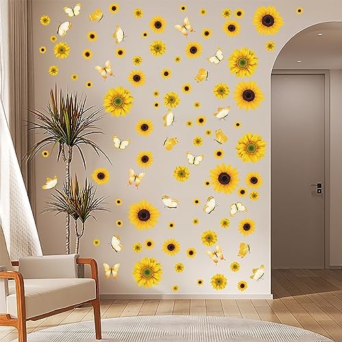 AOWDIAO Sunflower Peel and Stick Wall Decals