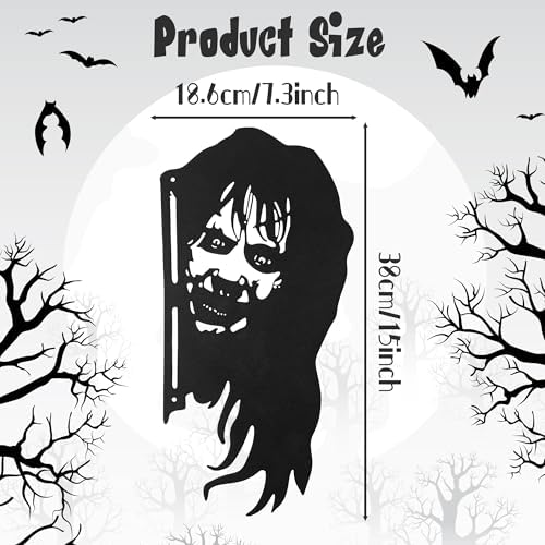 Halloween Witch Metal Garden Stake Decor