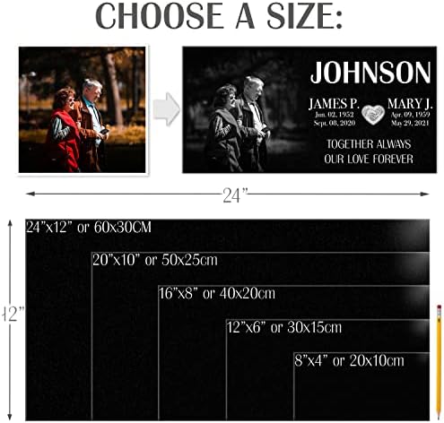 20x10 Double Headstones for Graves and Cemetery