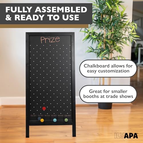 Ilyapa Extra Large Prize Drop Game Board - 28x57 Inch Double Sided Chalkboard Sign