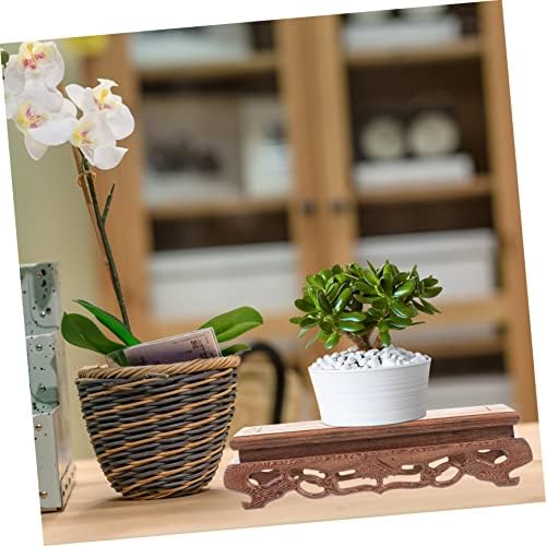 Rectangular Wooden Display Stand for Collectibles and Decor