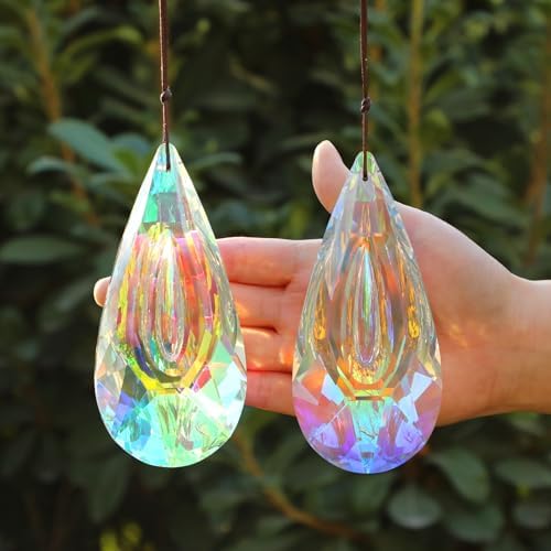 2 Pack 120mm Crystal Suncatcher Rainbow Maker