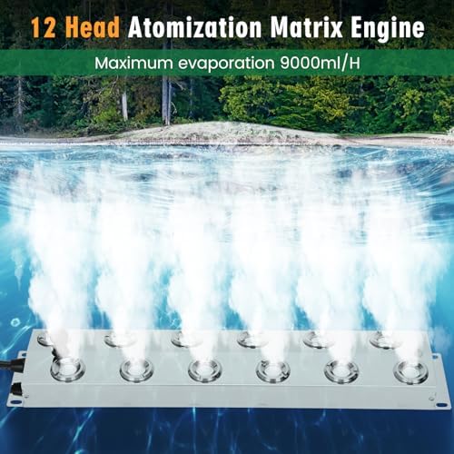 Beendou 12 Head Ultrasonic Fogger with 9000mlh Output