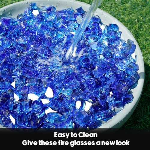 Skyflame 15LB Fire Glass for Propane Fire Pit