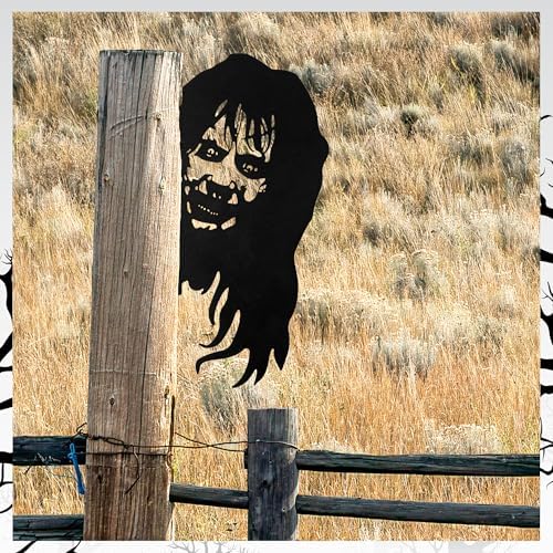 Halloween Witch Metal Garden Stake Decor