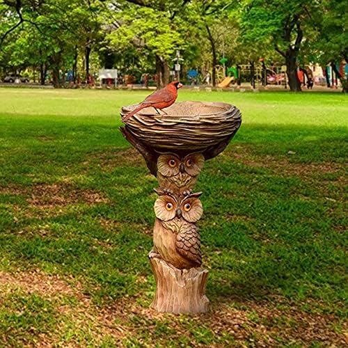 Lovskoo 866 In Bird Bath with Owl Pedestal