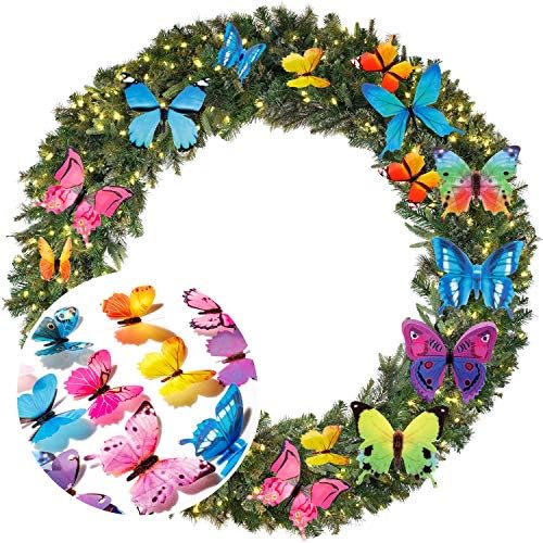 120PCS 3D Colorful Butterfly Wall Stickers Set