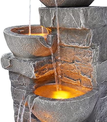 Teamson Home 3325 in LED Outdoor Water Fountain
