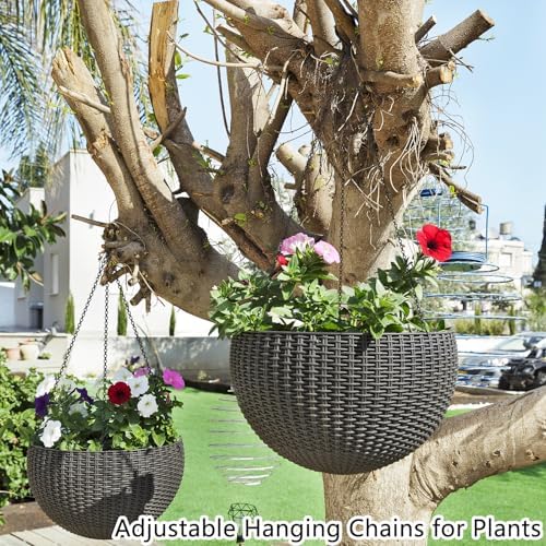 6 Pack 255 Inch Hanging Basket Chain with Hooks