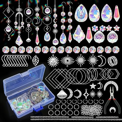 HYBEADS 200 Pcs DIY Suncatcher Kit for Adults
