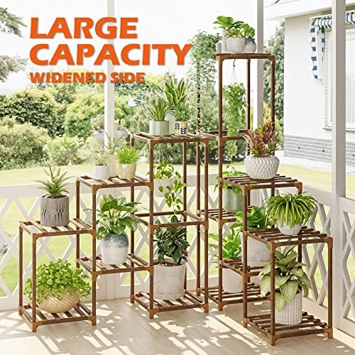 Bamworld 472 Inch Tall Plant Stand with 13 Slots