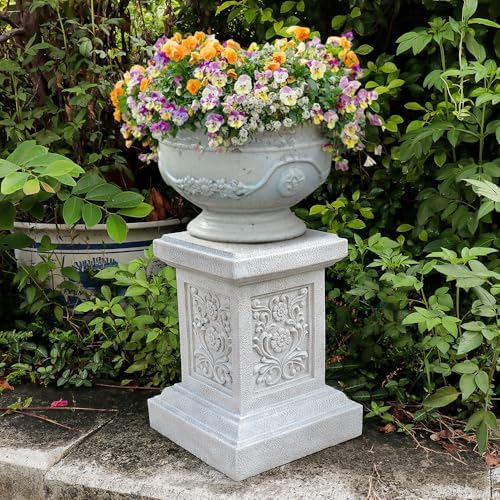 Classic White Resin Statuary Pedestal 126 Inches Tall