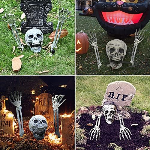 UMEELR Realistic Halloween Skeleton Stakes Decorations 3Pcs