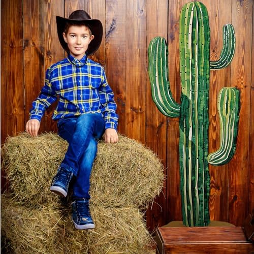 2 Pcs 6 Feet Jointed Cactus Wall Sticker