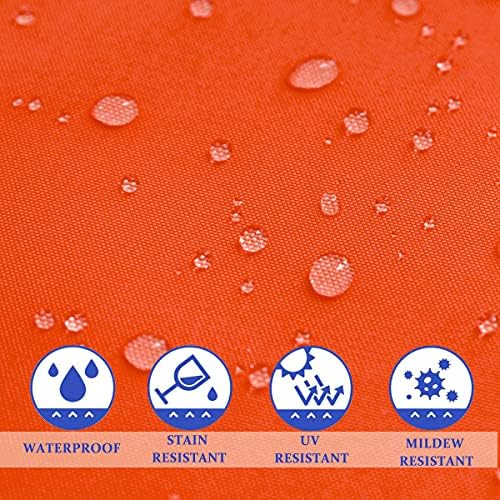 Pack of 2 Waterproof Outdoor Pillow Covers with Hidden Zipper