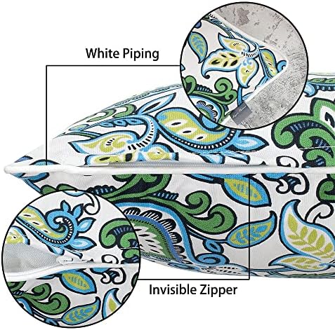 Pack of 2 Outdoor Waterproof Rectangular Throw Pillows with Insert