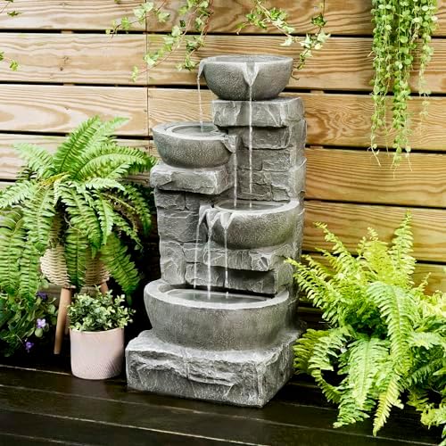 Teamson Home 3325 in LED Outdoor Water Fountain