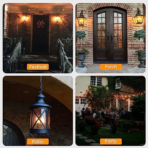 Hompavo Upgraded LED Flame Light Bulbs 6 Pack